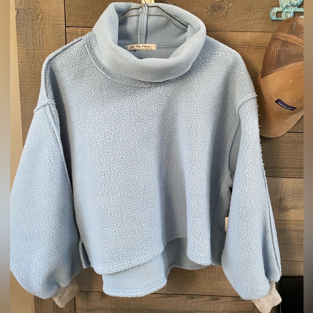Free People Blue Fleece